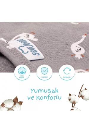 0 -3 AY Desenli Yeni Sezon Kundak %100 Pamuk - YENİ - 4