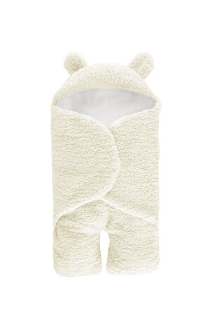 0-6 Ay Bebek Dış Kundak Uyku Tulumu Kuzu Tüyü - Krem NMBK0001 - NİMBLES MODA