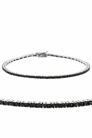 0. Waterway-Armband aus 87 Karat schwarzem Diamant - 1