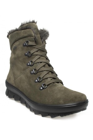 000503 Z Novara Gore-tex Leder Khaki Damenstiefel - 1