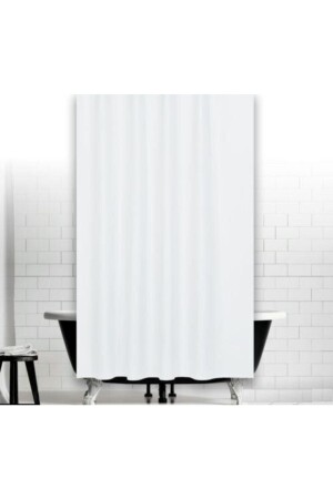 منز-جاكلين حمام حمام الستائر 0010 أبيض جناح واحد 1x120x200 BAPJAC0010BEYC120 - Zethome