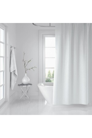 منز-جاكلين حمام حمام الستائر 0010 أبيض جناح واحد 240x200 BAPJAC0010BY240 - Zethome