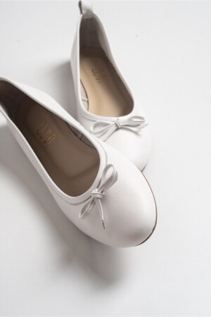 01 White Skin Damen-Ballerinas - 2