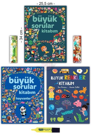 أسئلة كبيرة عن الحيوانات ألوانها مجموعة كتابي (0-3 سنوات) - Yapı Kredi Yayınları