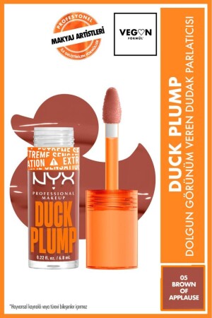 منز-باطس بلومب بلومب شفة بلومب - 05 براون من التصفيق - Nyx Professional Makeup