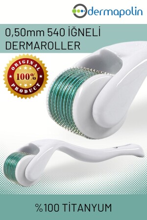 0,50 mm 540-Nadel-Dermaroller, geeignet für Haare, Haut, Bart und Augenbrauen – 100 % Titan 540D05 - 1