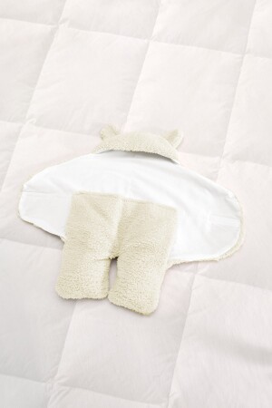 0–6 Monate Baby-Schlafsack mit Lammdaunen – Creme NMBK0001 - 4