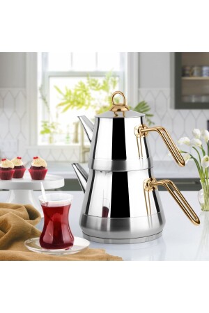 ميني كوب من الفولاذ المقاوم للصدأ حجم الكوب من الفولاذ المقاوم للصدأ - كوب من 0.60 لتر جاج 1.50 لتر TYC005720 - Lines