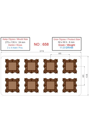 0658 Fırın&Kek Kalıbı 0658 - 6