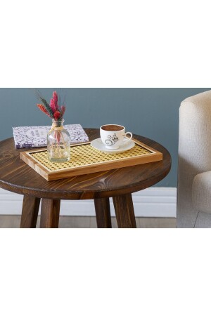 مكنز الذهبية الحافة الخشبية حزران راتان الصفحة 0799906428628 - AHŞAP FABRİKASI