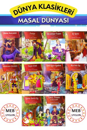 من مجموعة من الكلاسيكيات العالمية رياض الأطفال و 1. 10 كتب مصورة كبيرة الحجم للصفوف - Gönül Yayincilik