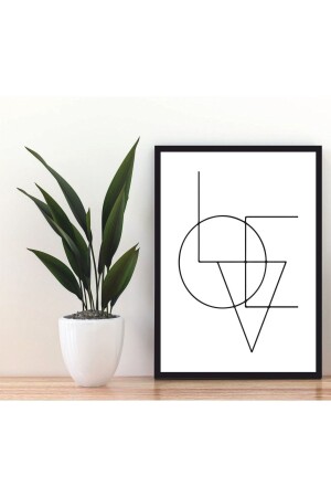 1 Adet Ahşap Mdf Çerçeve Görünümlü Mdf Tablo - Leprikon