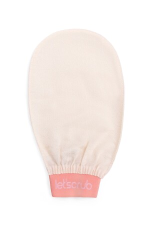 1 Adet Ekru Banyo Duş Kesesi Peeling Eldiveni %100 Floş Ipek Kadın Ve Erkekler Için - Let'scrub
