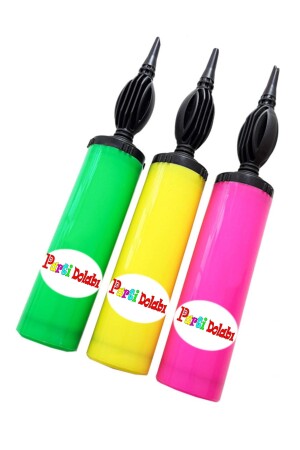 1 Adet Renkli Balon Şişirme Pompası - 1