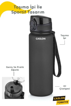 1 Liter Tritan-Wasserflasche, motivierende Wasserflasche mit hohem Fassungsvermögen, Sport-Wasserflasche, die keinen Geruch ausläuft - 5