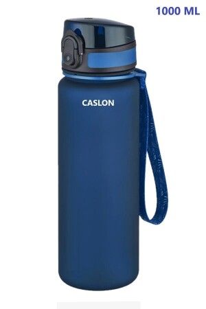 1 Liter Tritan-Wasserflasche, motivierende Wasserflasche mit hohem Fassungsvermögen, Sport-Wasserflasche, die keinen Geruch ausläuft - 1