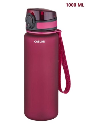 1 Liter Tritan-Wasserflasche, motivierende Wasserflasche mit hohem Fassungsvermögen, Sport-Wasserflasche, die keinen Geruch ausläuft - 1