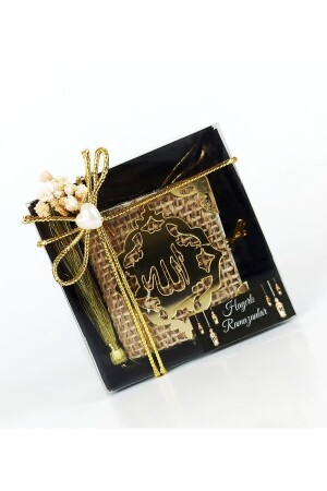 1 luxuriöser Ramadan – Nacht der Macht, kleiner Koran-Iftar-Tisch in Geschenkbox – Öllampe und Mevlid - 1