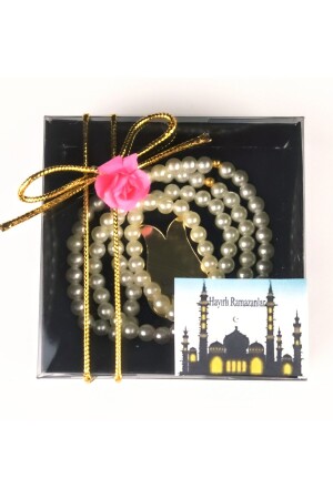 1 luxuriöser Ramadan-Perlen-Rosenkranz in Geschenkbox - 1