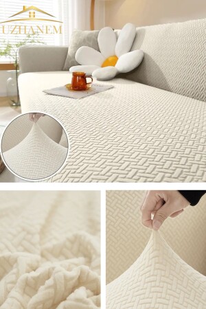 غطاء الأريكة غطاء الأريكة 1 قطعة Lycra عالية الجودة للأريكة ذات ثلاثة مقاعد - Uzhanem