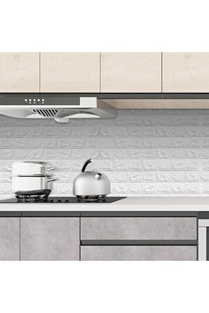 1 m2 6 Adet Kendinden Yapışkanlı Mutfak Fayans Duvar Kağıdı Paneli 3d NW58-70X23-6ADET - 7