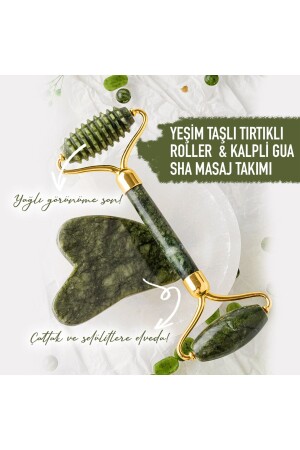 مكون من 1 جريد الطبيعي الحجر المكرمة والقلب غوا شاش تدليك مجموعة Ma047 TYC00463679105 - OSMANLI DOĞAL TAŞ