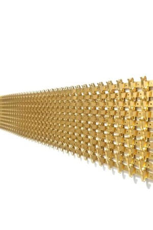 1 Meter gelber Metall-Rosenkranz-Halsketten-Kettenhaken-Aufhänger NEWA000126 - 4