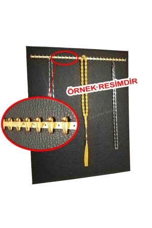 1 Meter gelber Metall-Rosenkranz-Halsketten-Kettenhaken-Aufhänger NEWA000126 - 5