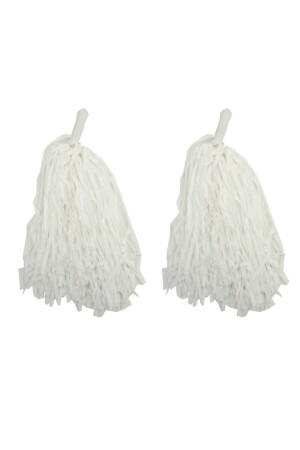 1 Paar (2 Stück) weiße Farbe 23. April Show-Pompom (3791) - Genel Markalar