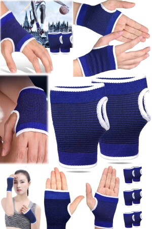 1 Paar Palm Hand Unterstützung elastische Fitness Volleyball Unisex dehnbare Handgelenk Fitness Bandage Sporthandschuhe - 5