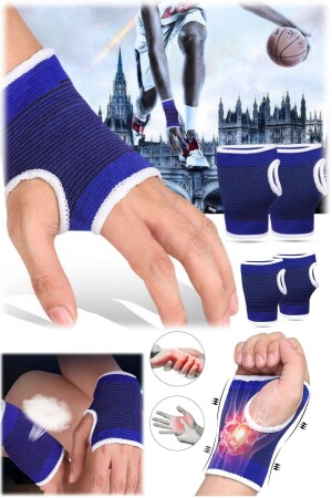 1 Paar Palm Hand Unterstützung elastische Fitness Volleyball Unisex dehnbare Handgelenk Fitness Bandage Sporthandschuhe - 6