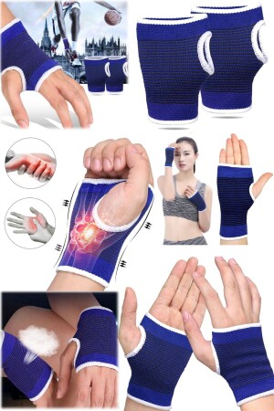 1 Paar Palm Hand Unterstützung elastische Fitness Volleyball Unisex dehnbare Handgelenk Fitness Bandage Sporthandschuhe - 7