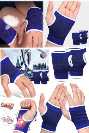 1 Paar Palm Hand Unterstützung elastische Fitness Volleyball Unisex dehnbare Handgelenk Fitness Bandage Sporthandschuhe - 8