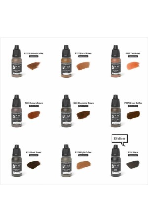 1 Stück 15 ml Pm Permanent Makeup Microblading Augenbrauenfarbe P229 Light Coffee (PIGMENT) ithlspti00899 - 5