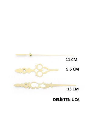 1 Stück Wanduhrmechanismus – trägerlos – Schaftlänge 22 mm – geräuschlos - 5