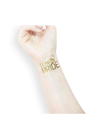 10 AD Team Bride Temporäres Tattoo – Bachelorette Bride To Be Tattoo - 5