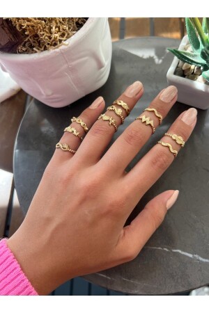 10 Adet Eklem Yüzüğü ( Figürleri Değişmektedir Her Seferinde Farklı Gelir ) - Jackferrero