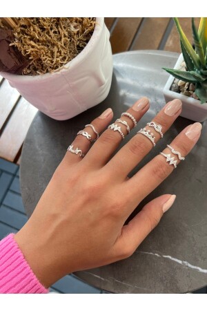 10 Adet Eklem Yüzüğü ( Figürleri Değişmektedir Her Seferinde Farklı Gelir ) - Richard Jewell