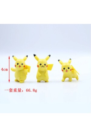 10 Adet Pikachu, Pokemon Figür Set 2400Pİ - 5