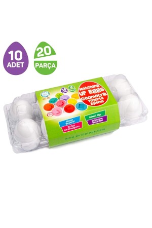 مجموعة من 10 بيضات هندسية CRCL130 - Circle Toys