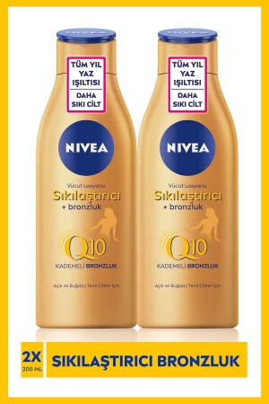 10 Günde Q10 Sıkılaştırıcı ve Kademeli Bronzlaştırıcı Vücut Losyonu 2 X 200 Ml - 4