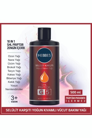 10 In 1 Shl Priptor G5 Profesyonel Etkili Anti Selülit Vücut Bakım Yağı 500 Ml. - 2