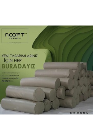 10 Kg Beyaz Seramik Çamuru Vakumlu BNSÇ2 - Nooft Seramik
