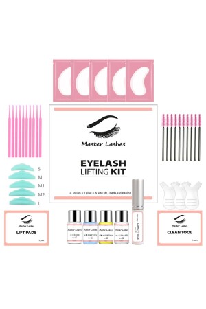 مجموعة من الرفع من ريشات العين مجموعة كاملة من الرفع 10 ملم - Master Lashes