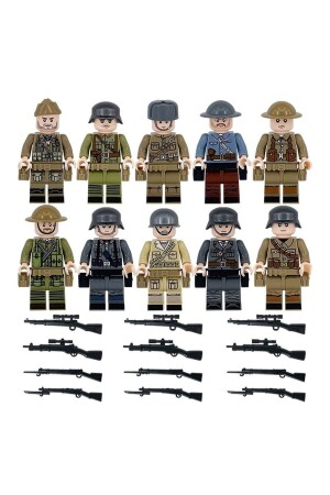 10 Lego-kompatible Swat-Soldaten-Figuren, identisch mit dem Bild. TRRRTTYY - 2