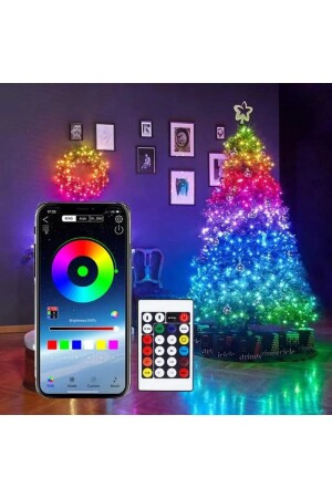 10 Meter RGB sprachgesteuerter, telefongesteuerter, verschiebbarer, magischer LED-Musik-RGB-Streifen, wasserdicht - 5