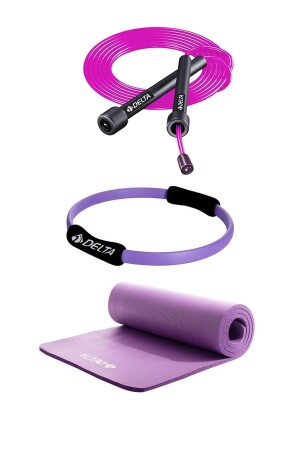 10 mm Pilates-Matte, 35 cm Pilates-Kreis-Springseil-Set - 1