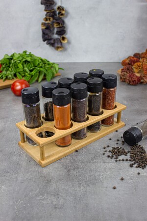 مجموعة من العطور من 10 قطع من الـ MNZ-Jasmine، مجموعة من العطور من 10 قطع مع منصة خشبية - KukiWood