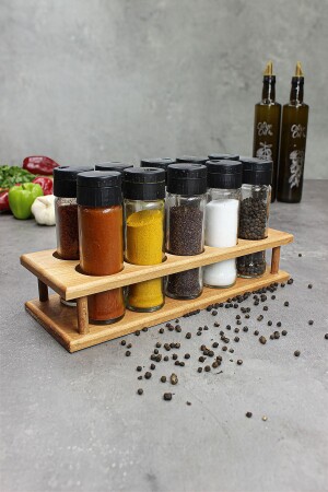 مجموعة من العطور من 10 قطع MNZ-Rena، مجموعة العطور من 10 قطع مع منصة خشبية EtkaDizayn0054 - ETKA