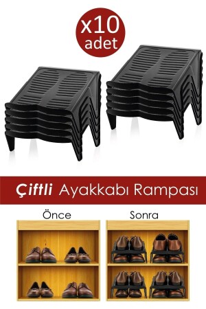 10-Paar Schuh-Organizer-Rampe - 1